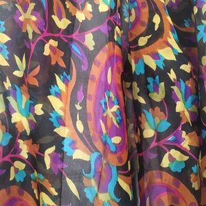 Colorful 100% Silk Scarf